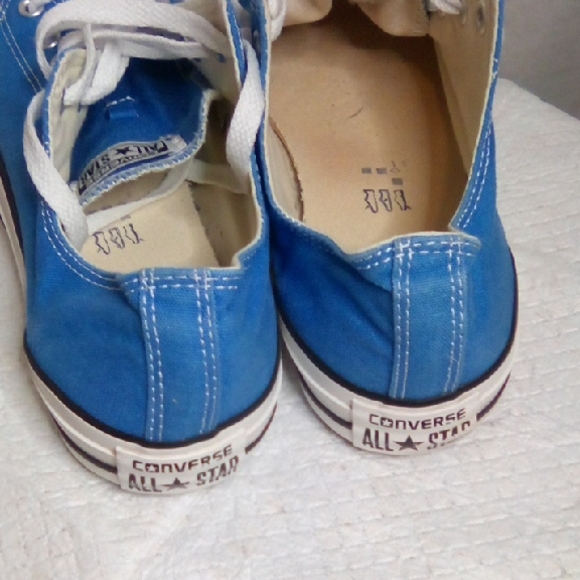 Converse Bright Blue All Star Sneakers Men Size 10 Women Size 12 - Picture 5 of 7